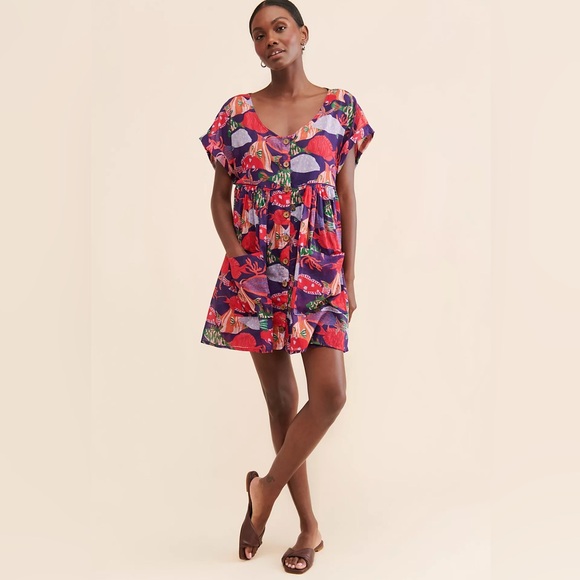 Free People Oceana Mini Dress. Size Small - Picture 1 of 10